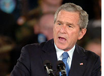 The president changes his tune on Iraq. Click image to expand.