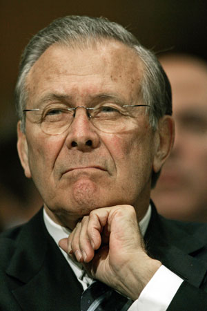 Donald Rumsfeld.