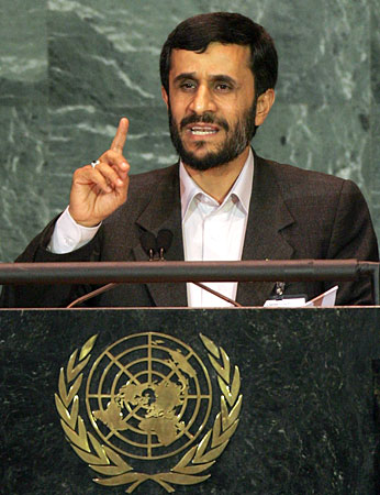 Iranian President Mahmoud Ahmadinejad.