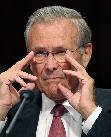 Donald Rumsfeld.