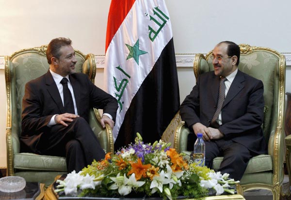 Macedonian President Branko Crvenkovski and Iraqi Prime Minister Nouri al-Maliki.