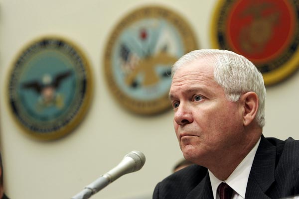 Secretary of Defense Robert Gates.