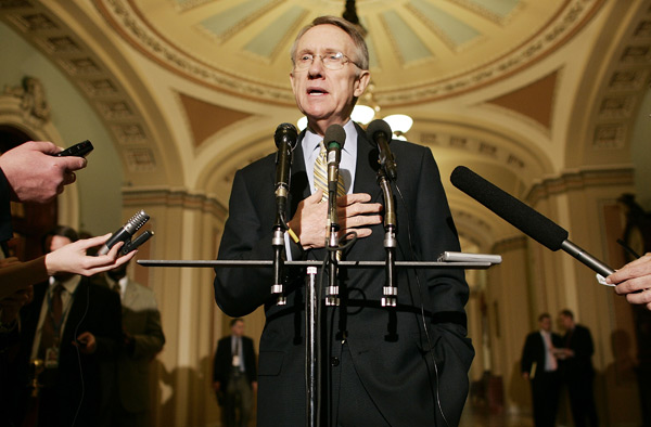 Senate Majority Leader Harry Reid.