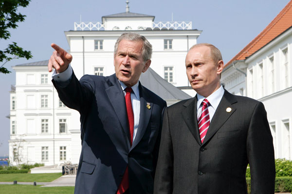 George W. Bush and Vladimir Putin.