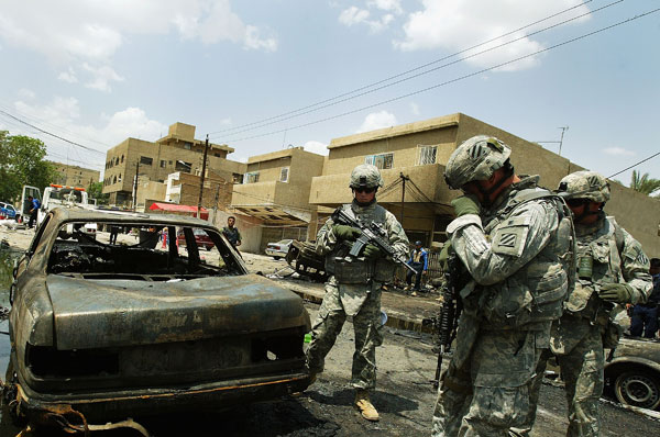 U.S soldiers in Baghdad.