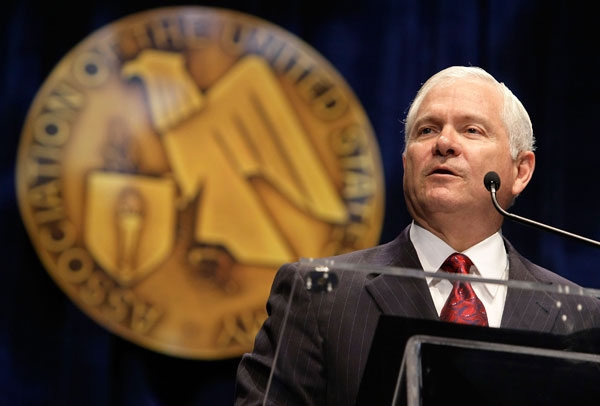 Secretary of Defense Robert Gates.