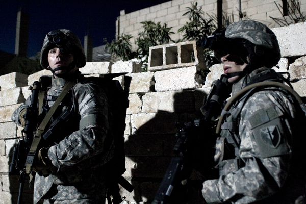 Rob Devaney and Izzy Diaz in Redacted.
