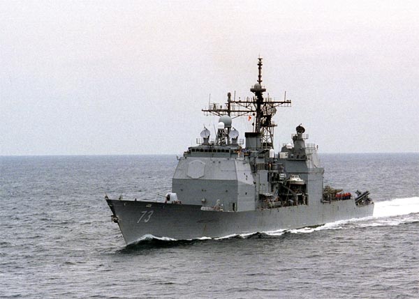 The USS Port Royal, a guided-missile cruiser.
