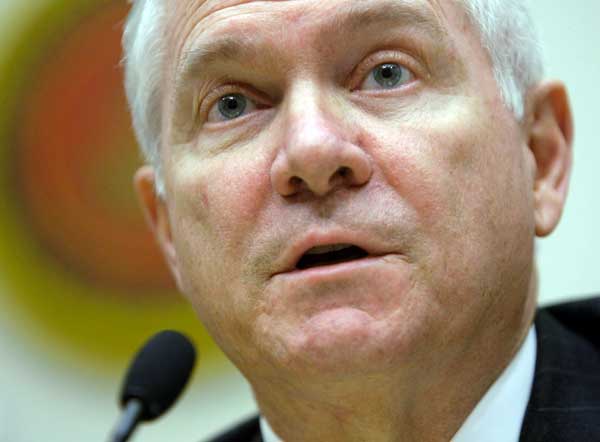 U.S. Defense Secretary Robert Gates.