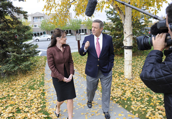 Alaska Gov. Sarah Palin and ABC News' Charles Gibson.