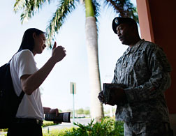 U.S. Army recruiter. Click image to expand.