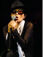 Yoko Ono at the Pitchfork Music Festival. Click image to expand.