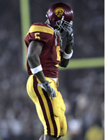 Bush has the Heisman, but his Rose Bowl T-shirt is headed for charity.  Click image to expand.