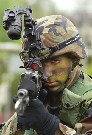 Where'd you get that scope, soldier?