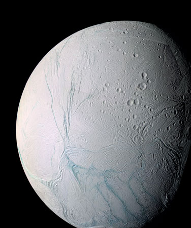 Saturn's small moon.