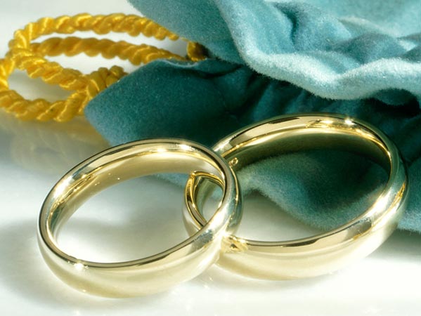 Gold rings.