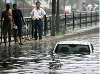 A submerged car. Click image to expand.
