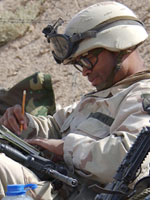 A soldier in Afghanistan. Click image to expand.