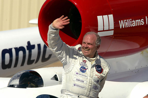 Steve Fossett, after his record-setting around-the-world flight in 2005.