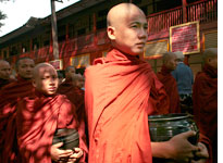 Burmese monks. Click image to expand.