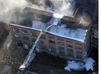 Fire at the Imperial Sugar Company. Click image to expand.