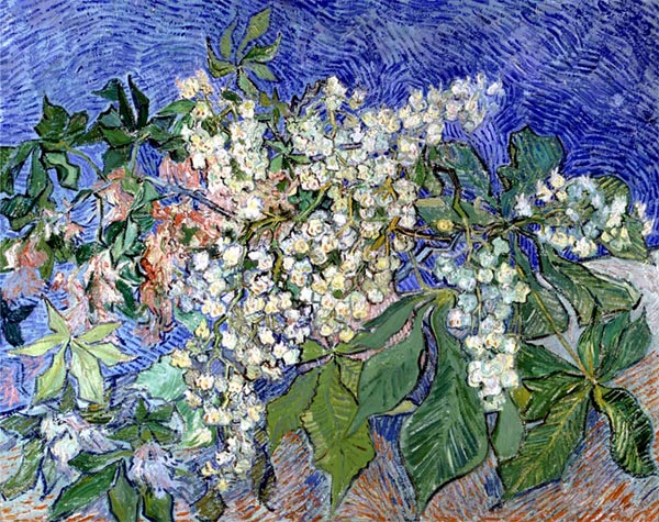 Blossoming Chestnut Branches by Vincent van Gogh.