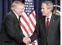 William F. Buckley, Jr. with George W. Bush. Click image to expand.