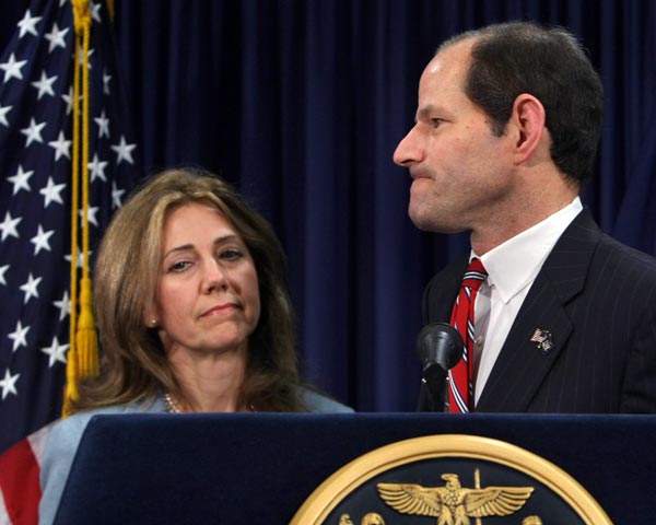 Eliot Spitzer with his wife, Silda.