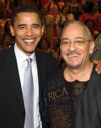Barack Obama and the Rev. Jeremiah Wright.
