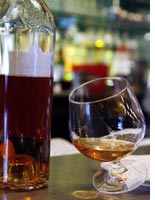A glass of cognac