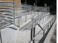 A handicapped ramp