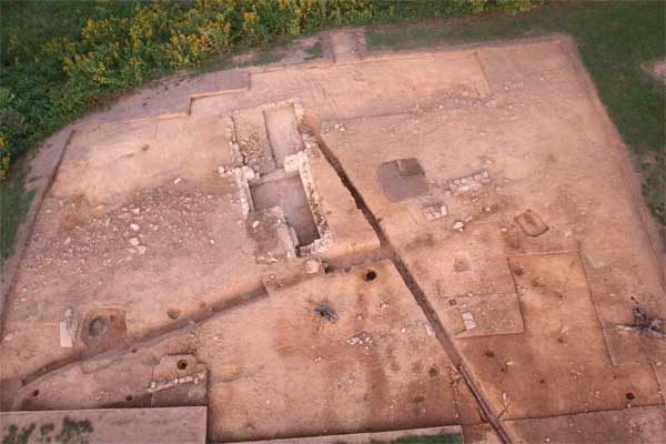 The architectural footprint of the Washington house.