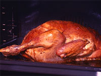 A roasting chicken