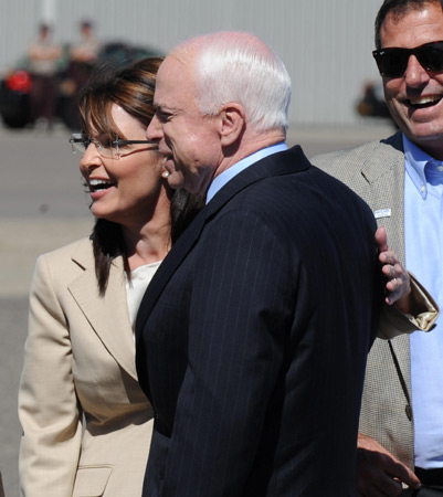 Sarah Palin and John McCain.