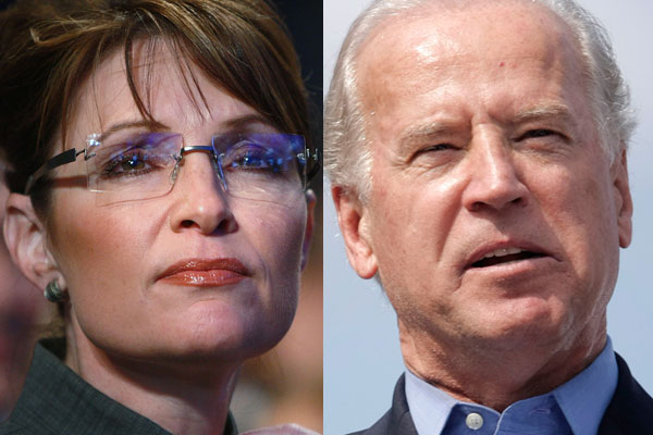 Sarah Palin and Joe Biden.