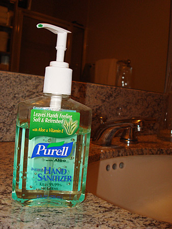Purell hand sanitizer.