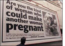 Photograph of the billboard by Johnny Eggitt/AFP/Getty Images
