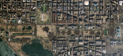 A satellite image of the National Mall. Click image to expand.