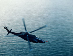 A shadow helicopter in flight. Click image to expand.