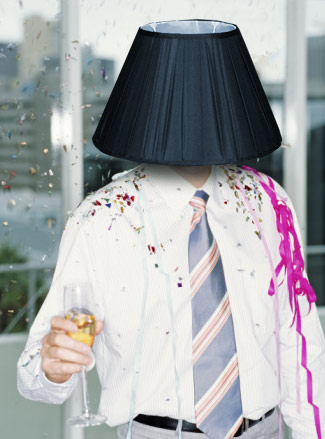 When did the lampshade drunk become an icon?