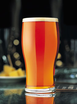 Glass of beer.