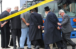 Two state legislators and several rabbis were among more than 40 people arrested yesterday in New Jersey.