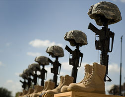 Foot Hood memorial. Click image to expand.