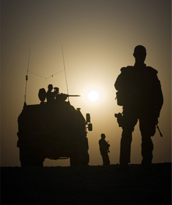 NATO soldiers in Afghanistan. Click image to expand.