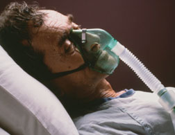 A comatose patient.