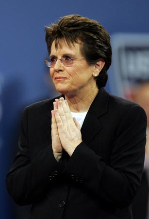 Billie Jean King.