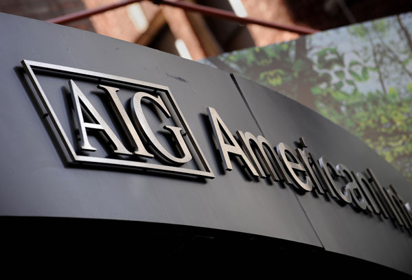 American International Group office in Manhattan, N.Y.