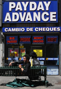 Payday Advance shop in LA. 