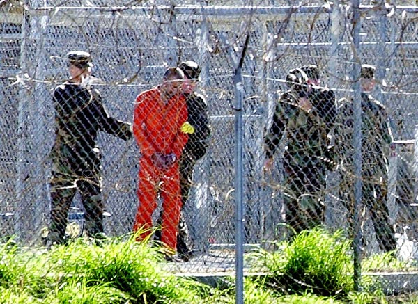 Prisoner at Camp X-Ray.