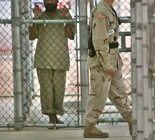 Detainee at Guantanamo.